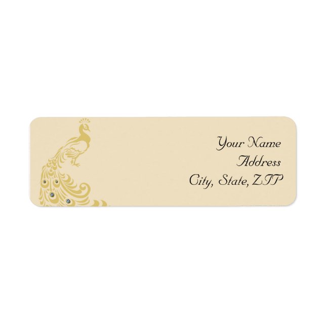 Peacock Elegance Art Deco Flair (Front)