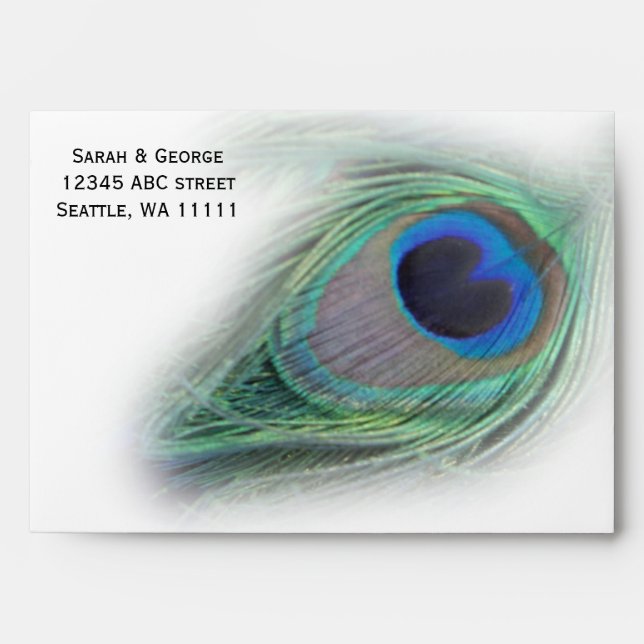 peacock envelopes (Front)