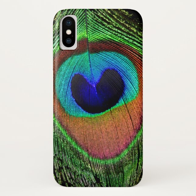 Peacock Eye iPhone X Case (Back)