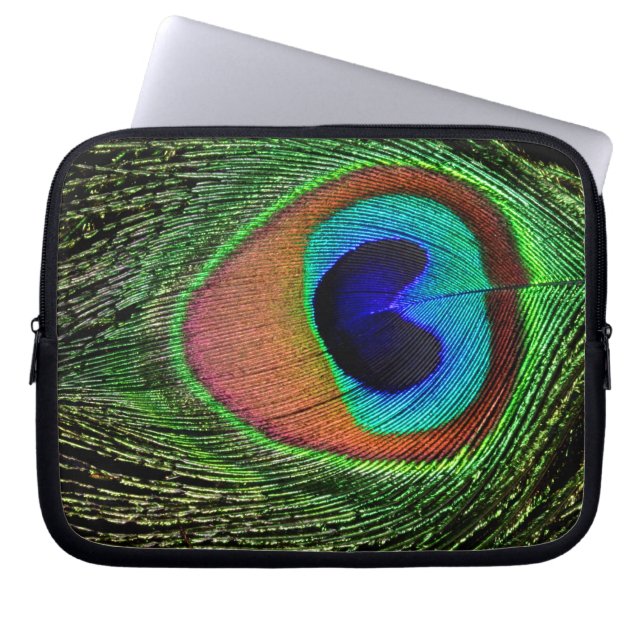 Peacock Eye Laptop Sleeve (Front)