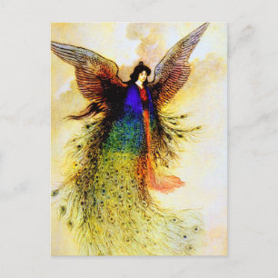 Peacock Fairy Postcard