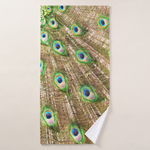 PEACOCK FANCY FEATHERS #2 BATH TOWEL