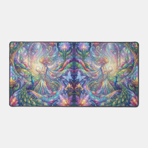 Peacock Fantasy Art Desk Mat 