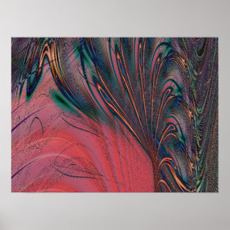 PEACOCK FANTASY POSTER