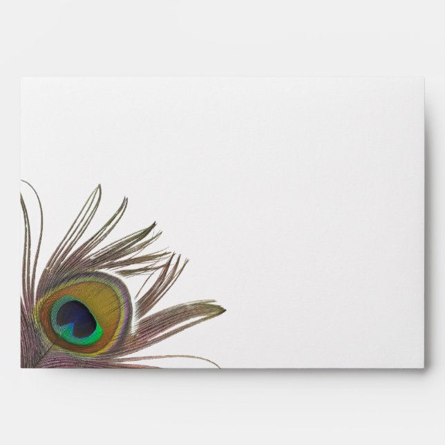 Peacock Feather A7 Envelope (Front)