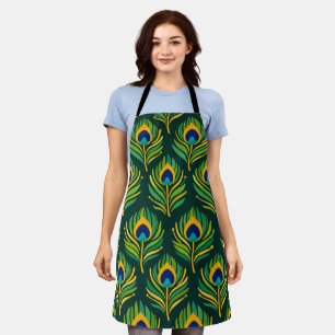 Peacock Feather Apron