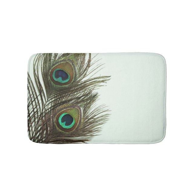 Peacock Feather Bath Mat (Front)