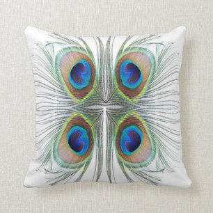 Peacock Feather Bohemian Boho Moroccan Pillow