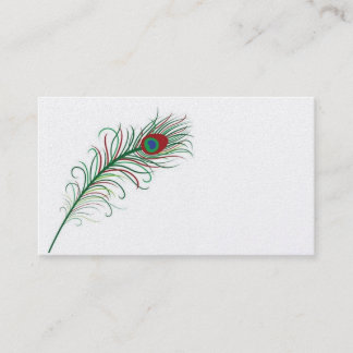 Peacock Feather Business Card