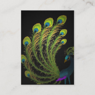 Peacock Feather Business Card
