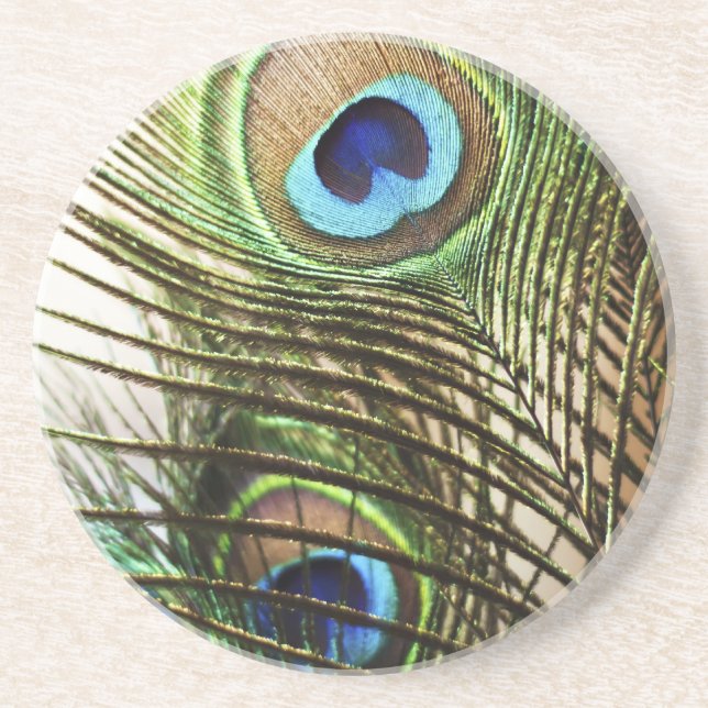 Peacock Feather Coaster (Front)