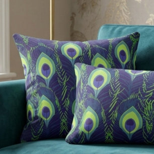 Peacock Feather Cushion