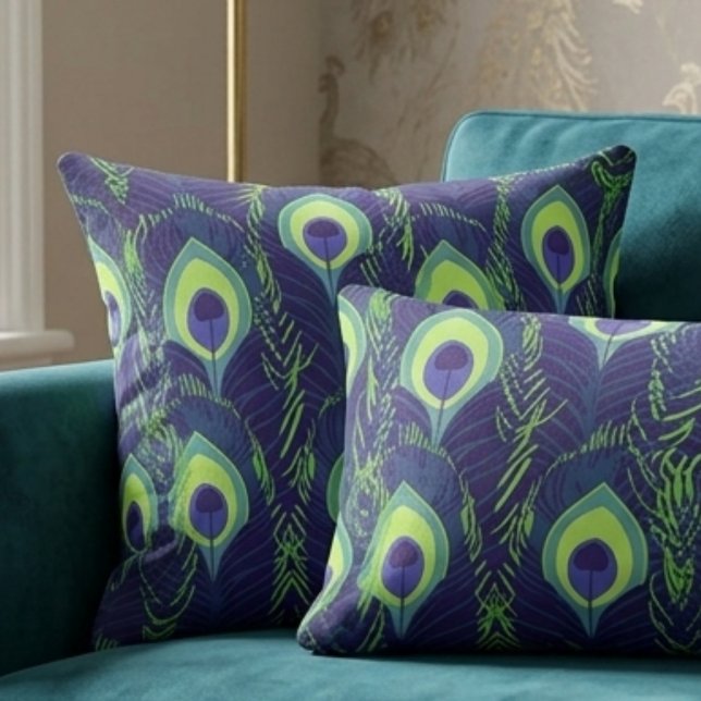 Peacock Feather Cushion (Creator Uploaded)