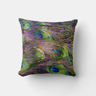 Peacock Feather Cushion