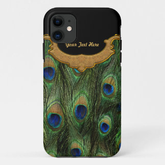 Peacock Feather - Customise iPhone 11 Case