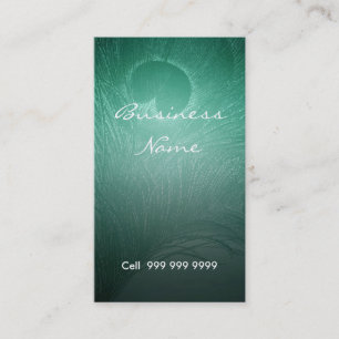 Peacock Feather  Elegant Business Card