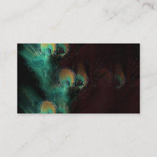 Peacock feather feathers abstract  Business Cards