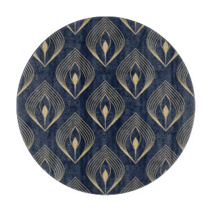 Peacock Feather: Floral Paisley Cutting Board