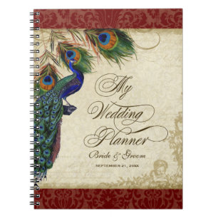 Peacock & Feather Formal Wedding Planner Journal