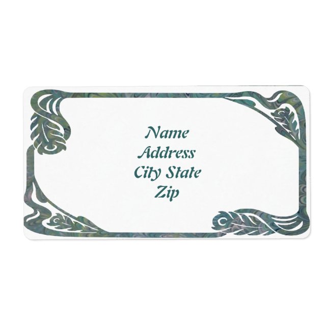 Peacock Feather Frame (Front)