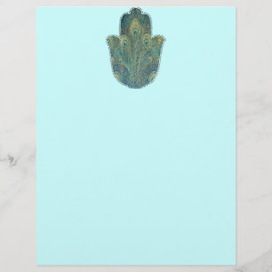Peacock Feather Hamsa