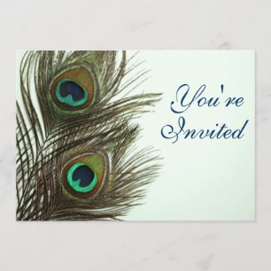 Peacock Feather Invitaiton Invitation