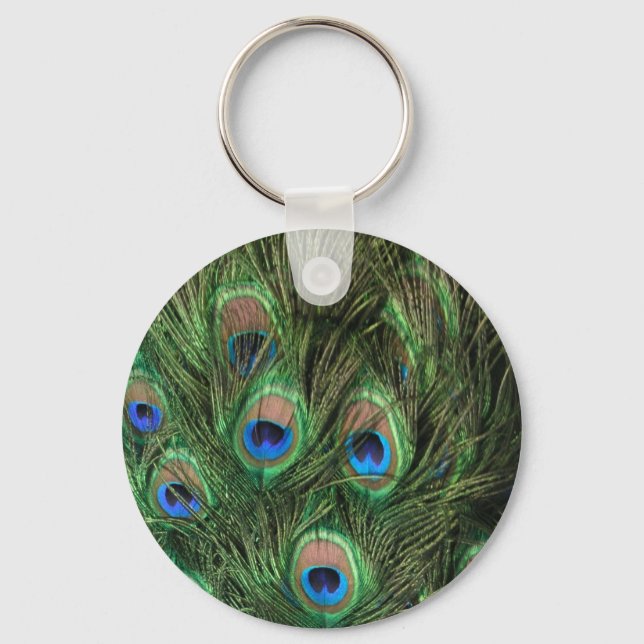 Peacock Feather Keychain (Front)