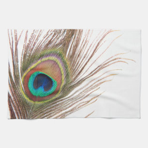 Peacock Feather Kitchen Towel