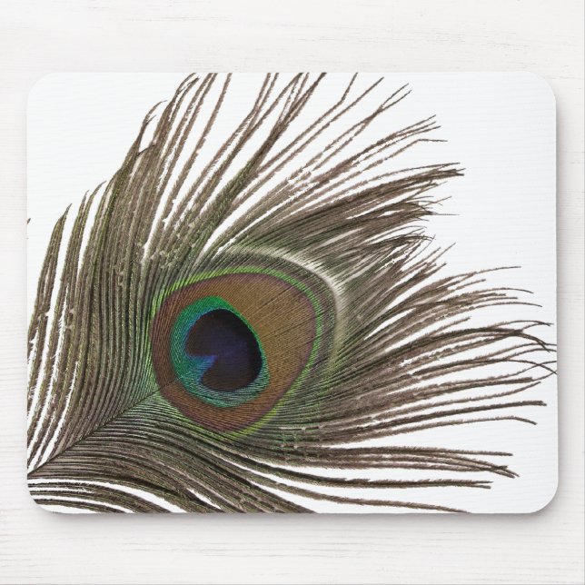 Peacock feather mouse mat (Front)