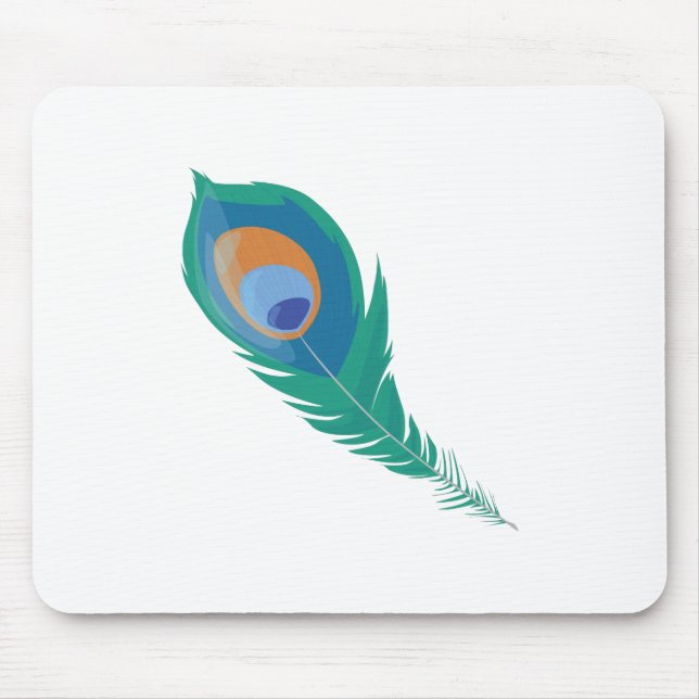 Peacock Feather Mouse Mat (Front)
