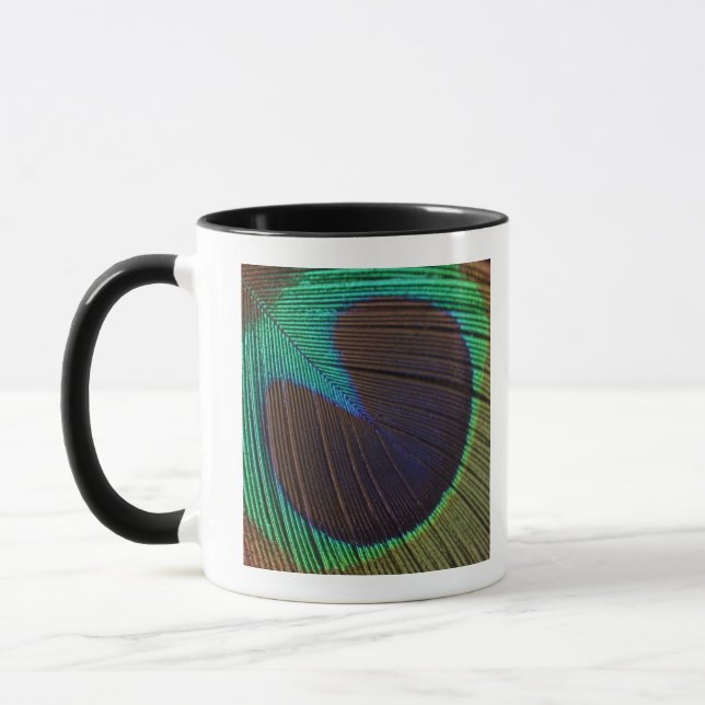 Peacock feather mug (Left)