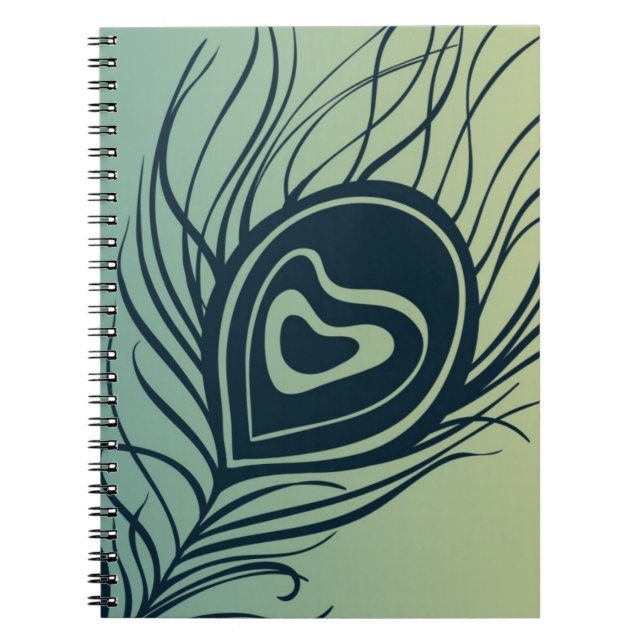 Peacock Feather Notebook (Front)