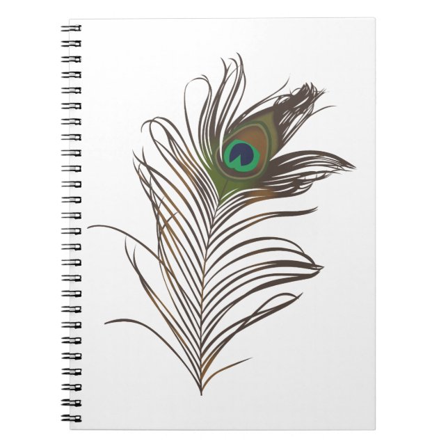 Peacock Feather Notebook (Front)