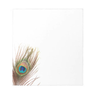 Peacock Feather Notepad