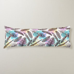 Peacock Feather Pattern Body Cushion