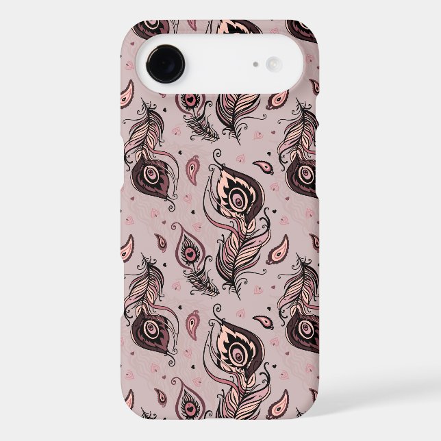 Peacock feather pattern Case-Mate iPhone case (Back)