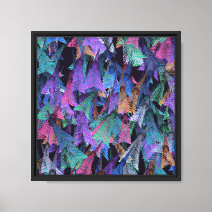 Peacock Feather Pattern Design Canvas Print