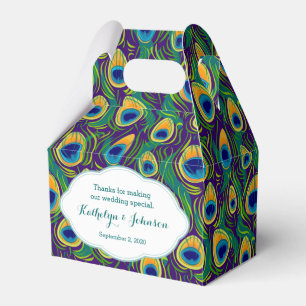 Peacock Feather Pattern Gift Box