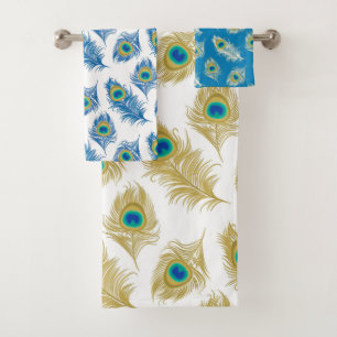 Peacock Feather Pattern Towel
