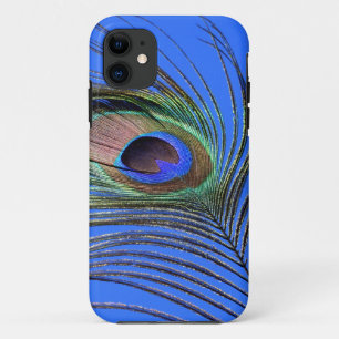 Peacock Feather Photograph iPhone 11 Case