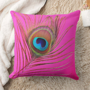 Peacock Feather Pillow