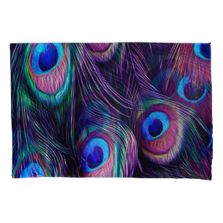 Peacock Feather Pillowcase