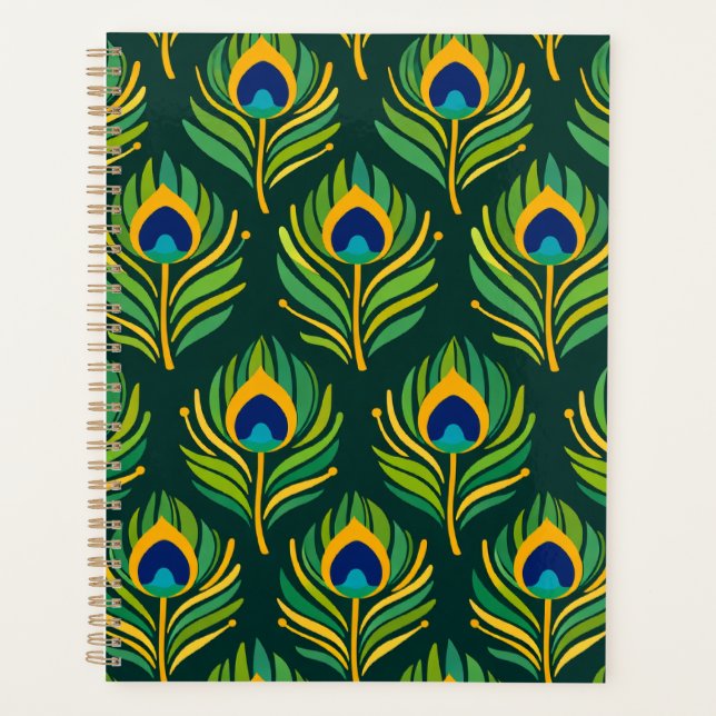 Peacock Feather Planner (Front)