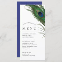 Peacock Feather Poise | Dinner Menu