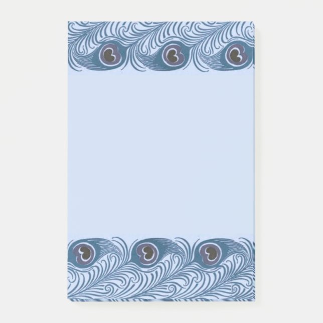 Peacock Feather Post-it Notes (Front)