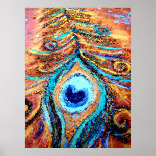 Peacock Feather Poster
