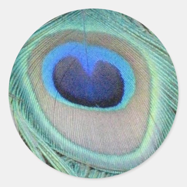 Peacock Feather Sticker (Front)
