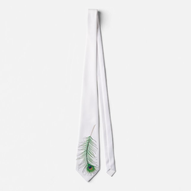 Peacock Feather tie (Front)