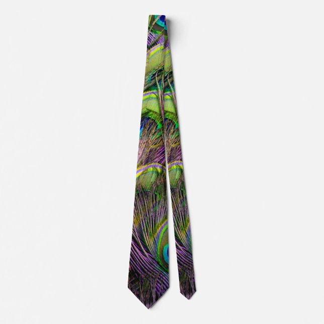 Peacock Feather  Tie (Front)