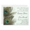 Peacock Feather Wedding Invitation